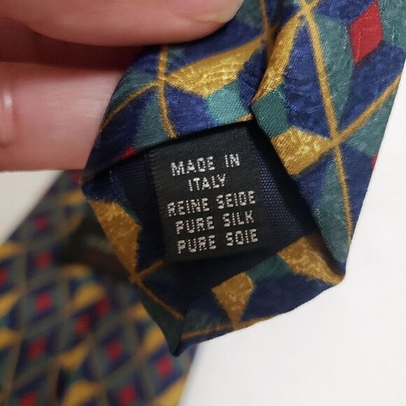 Structure Men's Ties Multicolor 100% Silk Bundle Of 2 - Picture 8 of 11